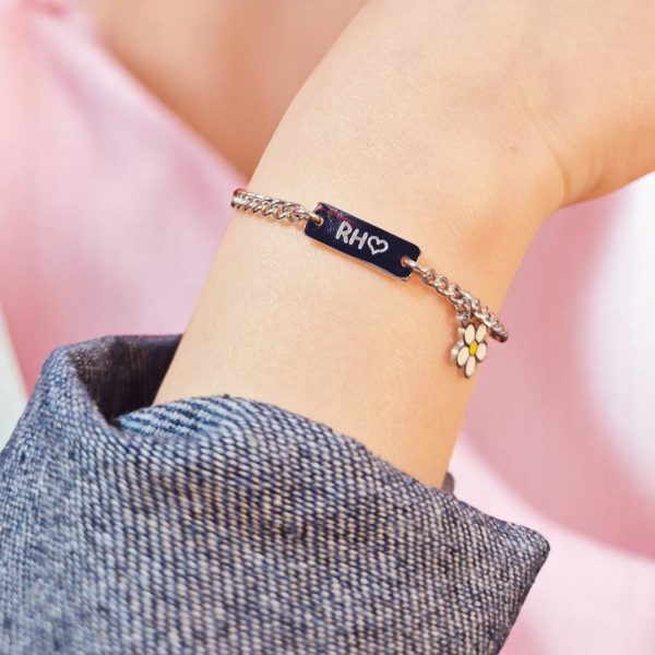Daisy Sunlight Bracelet – Silver Look
