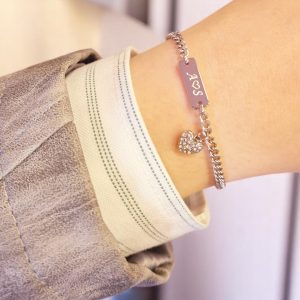 Heartlight Silver FInish Bracelet